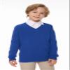 SMINLING Pinker Boys Sweater Pullover School Uniform V-Neck Soft Cotton Clothing(Royal Blue,11-12 Years) view 2