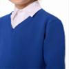 SMINLING Pinker Boys Sweater Pullover School Uniform V-Neck Soft Cotton Clothing(Royal Blue,11-12 Years) view 3