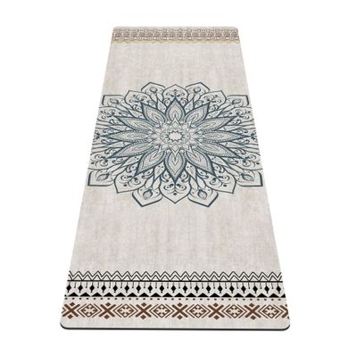 nuveti Yoga Mat Print Extra Thick TPE Non Slip Fitness Exercise Mat with Carrying Bag,72"x24" Extra Thick 6MM Exercise & Workout Mat for Yoga, Pilates Fitness and Floor Exercises