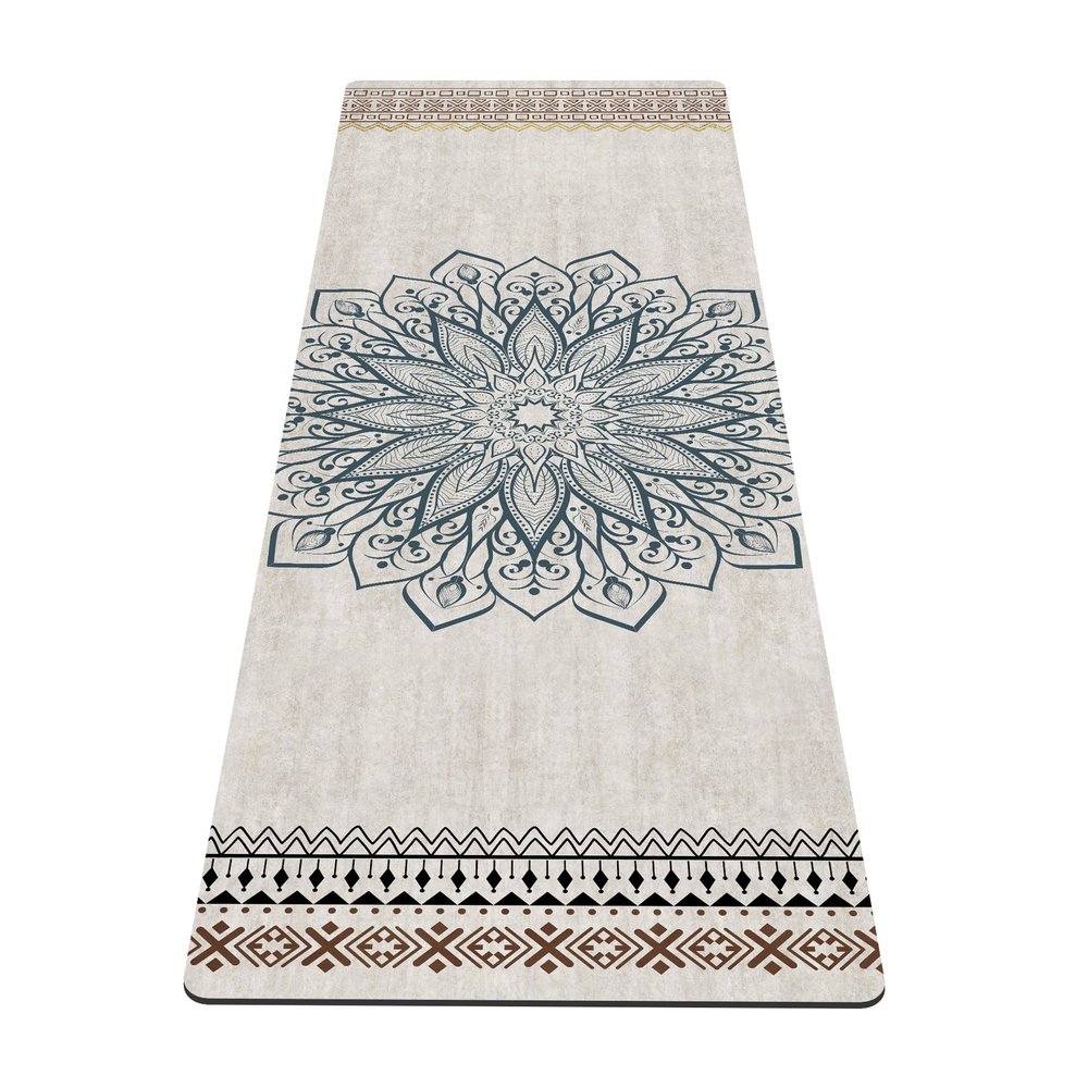 nuveti Yoga Mat Print Extra Thick TPE Non Slip Fitness Exercise Mat with Carrying Bag,72"x24" Extra Thick 6MM Exercise & Workout Mat for Yoga, Pilates Fitness and Floor Exercises