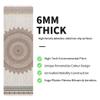 nuveti Yoga Mat Print Extra Thick TPE Non Slip Fitness Exercise Mat with Carrying Bag, 72"x24" Extra Thick 6MM Exercise & Workout Mat for Yoga, Pilates Fitness and Floor Exercises view 4