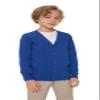 SMINLING Pinker Boys School Uniform Cardigan Sweater V-Neck Soft Cotton Clothing(Royal Blue,7-8 Years) view 1