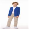 SMINLING Pinker Boys School Uniform Cardigan Sweater V-Neck Soft Cotton Clothing(Royal Blue,7-8 Years) view 3