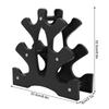 dumbbell rack, space-saving tree shape weight rack 3-tier vertical design for home gyms commercial fitness compact workouts view 3