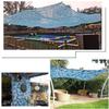 Blue Camouflage Net, Privacy Fence Camouflage Netting, Breathable Shade Net, Lightweight Foldable, for Hunting, Garden, Party Decoration, Car Vehicle Cover (Size : 1.5X2m/4.9X6.6ft) view 2