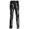 YOOJOO Men's Rock Punk Hip Hop Faux Leather Skinny Pants Stage Club Long Trousers Motocycle Pants 04 Medium view 4