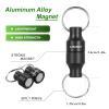 Lixada Magnetic Net Release Holder Fly Fishing Net Retractor Fishing Net Keeper Magnet Clip Landing Net Connector for Fishing Hooks, Lures, Flies, Trout Line view 2