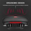 HKMA Bike Seat, Comfort Bike Saddle, Men Women Soft Wide Bike Seat Cushion Dual Shock Absorbing with Reflective Strip view 2