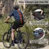 HKMA Bike Seat, Comfort Bike Saddle, Men Women Soft Wide Bike Seat Cushion Dual Shock Absorbing with Reflective Strip view 3