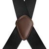 Men Braces Suspenders Heavy Duty Suspenders for Men 2.5Cm Wide X Back with 2 Side Clips Hooks Adjustable Elastic Trouser Braces,Dark Khaki view 2