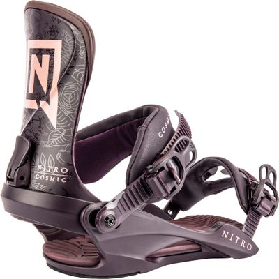 Nitro Cosmic Snowboard Bindings 2023 - Women's Plum Vines Small/Medium