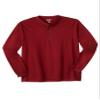 KingSize Men's Big & Tall Shrink-Less Lightweight Long Sleeve Henley - 7XL, Rich Burgundy view 1