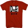 The Simpsons Duff Beer Logo Homer Mens T-Shirt (XXL, Red) view 2