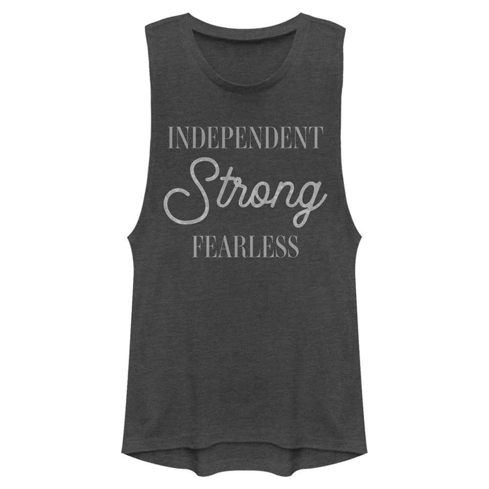 Fifth Sun Independent Fearless Women's Muscle Tank, Charcoal, Large