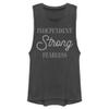 Fifth Sun Independent Fearless Women's Muscle Tank, Charcoal, Large view 1
