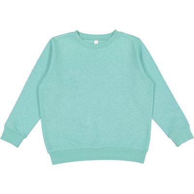 LAT Youth Crewneck Sweatshirt Boys & Girls | Kids Long Sleeve Fleece Top, Saltwater, X-Large