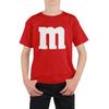 Veracco Letter M Halloween Costumes Youth T_Shirt Funny Halloween Team Group T-Shirt (X-Small, Red) view 1