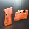 [BMPL] Hardwood Smooth Gun Grips Compatible with Beretta 21A Bobcat Thai Handmade view 4