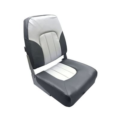 Gen3 Marine Deluxe High Back No Pinch Folding Boat Seat - Gray/Charcoal