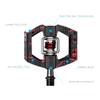 Crankbrothers Mallet E Mountain Bike Pedals - Red Splatter Collection - MTB Enduro Optimized Platform - Clip-in System Pair of Bicycle Mountain Bike Pedals (Cleats Included) view 3