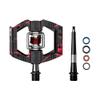 Crankbrothers Mallet E Mountain Bike Pedals - Red Splatter Collection - MTB Enduro Optimized Platform - Clip-in System Pair of Bicycle Mountain Bike Pedals (Cleats Included) view 4