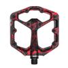 Crankbrothers Stamp 7 Small Mountain Bike Pedals - Red Splatter Collection - MTB Enduro DH BMX concave Platform - Flat Pair of Bicycle Mountain Bike Pedals (Adjustable pins Included) view 1