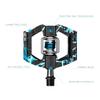 Crankbrothers Mallet E Mountain Bike Pedals - Blue Splatter Collection - MTB Enduro Optimized Platform - Clip-in System Pair of Bicycle Mountain Bike Pedals (Cleats Included) view 3