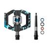 Crankbrothers Mallet E Mountain Bike Pedals - Blue Splatter Collection - MTB Enduro Optimized Platform - Clip-in System Pair of Bicycle Mountain Bike Pedals (Cleats Included) view 4