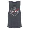 Fifth Sun NASA Blazing Trails Women's Muscle Tank, Denim Blue Heather, X-Small view 1