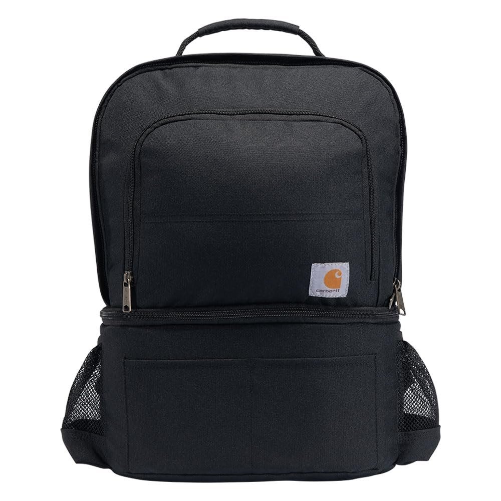 Carhartt Gear B0000303 Insulated 24 Can Two Compartment Cooler Backpack - One Size Fits All - Black