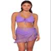 Sunsets Short and Sweet Skirt Women's Swimsuit Cover Up, Passion Flower, Large/X-Large view 1