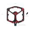 Crankbrothers Stamp 7 Large Mountain Bike Pedals - Red Splatter Collection - MTB Enduro DH BMX concave Platform - Flat Pair of Bicycle Mountain Bike Pedals (Adjustable pins Included) view 2