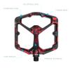Crankbrothers Stamp 7 Large Mountain Bike Pedals - Red Splatter Collection - MTB Enduro DH BMX concave Platform - Flat Pair of Bicycle Mountain Bike Pedals (Adjustable pins Included) view 3