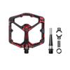Crankbrothers Stamp 7 Large Mountain Bike Pedals - Red Splatter Collection - MTB Enduro DH BMX concave Platform - Flat Pair of Bicycle Mountain Bike Pedals (Adjustable pins Included) view 4