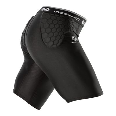 McDavid HEX Basketball Short w/Hip & Tailbone Pads BK XXL