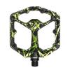 Crankbrothers Stamp 7 Small Mountain Bike Pedals - Green Lime Collection - MTB Enduro DH BMX concave Platform - Flat Pair of Bicycle Mountain Bike Pedals (Adjustable pins Included) view 1