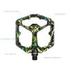 Crankbrothers Stamp 7 Small Mountain Bike Pedals - Green Lime Collection - MTB Enduro DH BMX concave Platform - Flat Pair of Bicycle Mountain Bike Pedals (Adjustable pins Included) view 3