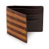 NOKONA Ballglove Leather Wallet | Made with Genuine American Baseball Glove Leather | Made in The USA (American Flag Natural) view 4