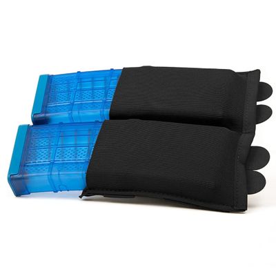 Blue Force Gear - Double Magazine Holder - MOLLE Mag Pouch for Duty Belt, Tactical Vest, & Plate Carrier - Stackable Airsoft Ammo Attachments and Pistol Mag Pouches - 6.5 x 5.5 x .13 Inches - Black