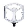Crankbrothers Stamp 7 Small Mountain Bike Pedals - Silver Edition - MTB Enduro Trail BMX Optimized concave Platform - Flat Pair of Bicycle Mountain Bike Pedals (Adjustable pins Included) view 1
