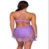 Sunsets Short and Sweet Skirt Women's Swimsuit Cover Up, Passion Flower, Small/Medium view 2