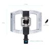 Crankbrothers Mallet DH Mountain Bike Pedals - Silver Edition - MTB DH Downhill Optimized Platform - Clip-in System Pair of Bicycle Bicycle Mountain Bike Pedals (Cleats Included) view 2