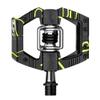 Crankbrothers Mallet E Mountain Bike Pedals - Lime Green Splatter Collection - MTB Enduro Optimized Platform - Clip-in System Pair of Bicycle Mountain Bike Pedals (Cleats Included) view 1