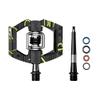 Crankbrothers Mallet E Mountain Bike Pedals - Lime Green Splatter Collection - MTB Enduro Optimized Platform - Clip-in System Pair of Bicycle Mountain Bike Pedals (Cleats Included) view 4