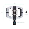 Crankbrothers Mallet E Mountain Bike Pedals - Silver Edition - MTB Enduro Optimized Platform - Clip-in System Pair of Bicycle Mountain Bike Pedals (Cleats Included) view 2