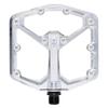 Crankbrothers Stamp 7 Large Mountain Bike Pedals - Silver Edition - MTB Enduro Trail BMX Optimized concave Platform - Flat Pair of Bicycle Mountain Bike Pedals (Adjustable pins Included) view 1