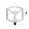 Crankbrothers Stamp 7 Large Mountain Bike Pedals - Silver Edition - MTB Enduro Trail BMX Optimized concave Platform - Flat Pair of Bicycle Mountain Bike Pedals (Adjustable pins Included) view 2