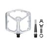 Crankbrothers Stamp 7 Large Mountain Bike Pedals - Silver Edition - MTB Enduro Trail BMX Optimized concave Platform - Flat Pair of Bicycle Mountain Bike Pedals (Adjustable pins Included) view 4