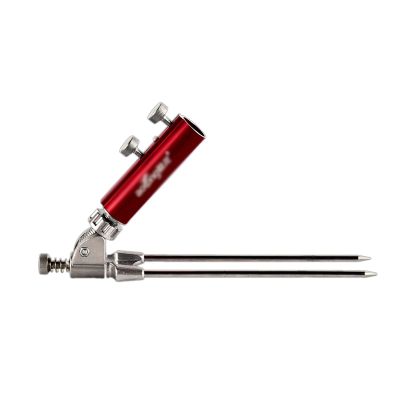 TOMYEUS Fishing Stand Turret Frame Pole Supporter Universally Inserted Ground Fork Seat Fishing Rod Taiwan Fishing Bracket Fishing Rod Holder (Color : Red)