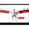 TOMYEUS Fishing Stand Turret Frame Pole Supporter Universally Inserted Ground Fork Seat Fishing Rod Taiwan Fishing Bracket Fishing Rod Holder (Color : Red) view 3